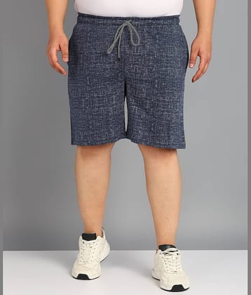 XFOX Navy Blue Blended Men's Shorts ( Pack of 1 )