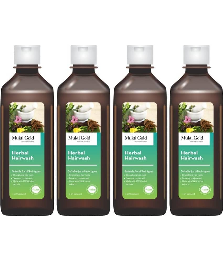 Axiom Muktigold Herbal Hairwash 200Ml(Pack Of 4)