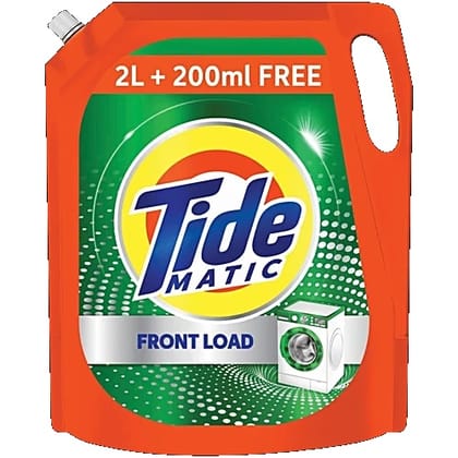 Tide Matic Liquid Detergent Front Load - Stain Removal In Washing Machine, 2 L