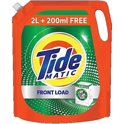 Tide Matic Liquid Detergent Front Load - Stain Removal In Washing Machine, 2 L