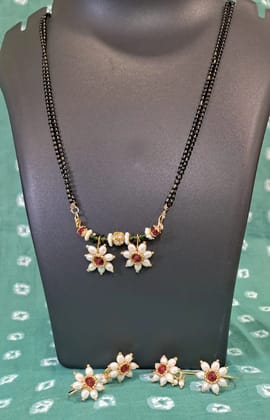 30" Mangalsutra  with Ear cuff