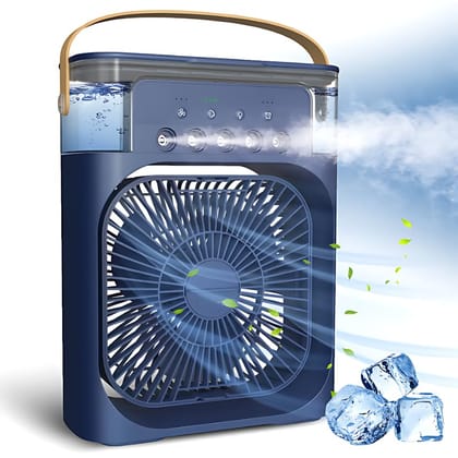 Mini Air Cooler Fan-Navy Blue