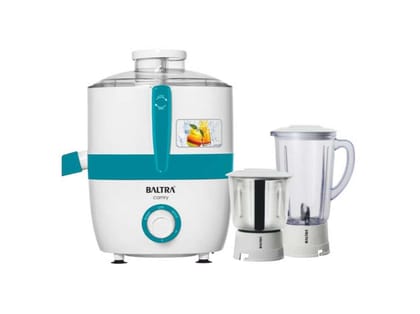 BALTRA Camry 500 Watt Juicer Mixer Grinder for Fruits, Includes 2 Multipurpose Jars (Large & Small), 3 Speed Control