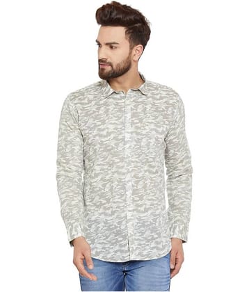 Duke Cotton Slim Fit Printed Men's Casual Shirt - Beige ( Pack of 1 )