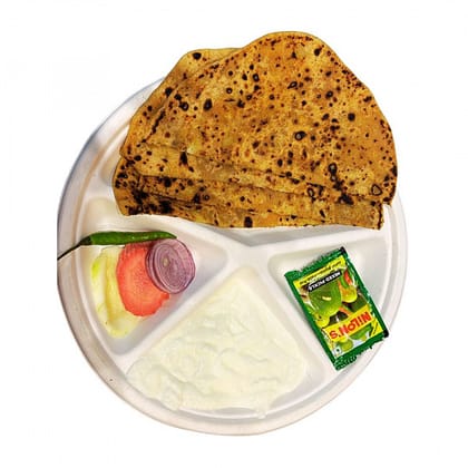 Atta Aloo Parantha (2) + Dahi + Pickle