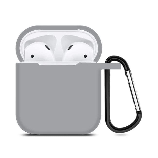 Grey Liquid Silicon - AirPods Cases-AirPods (3rd Generation)