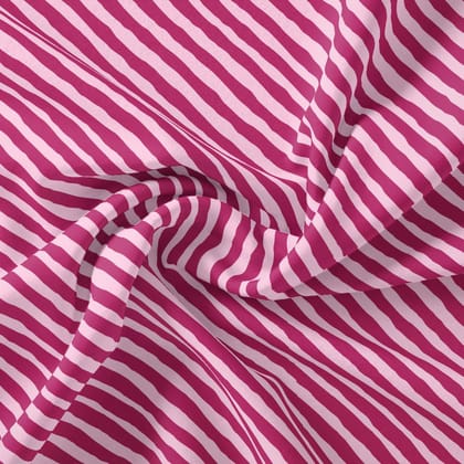 Multi Roman Strips Digital Printed Fabric - Weightless