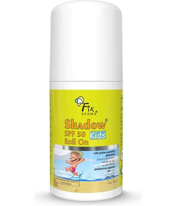 Fixderma Sunscreen SPF 50 Shadow Kids Roll On, UVA & UVB 30g, (Pack of 1)