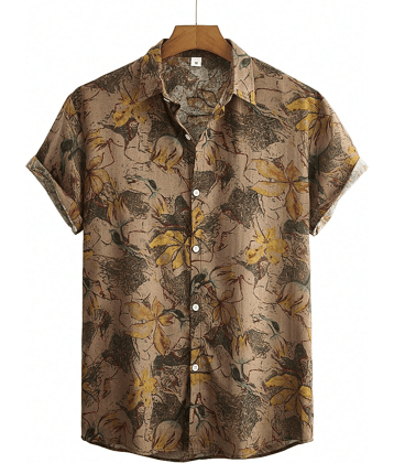 AAPSKA Poly Cotton Regular Fit Printed Half Sleeves Men's Casual Shirt - Multi ( Pack of 1 )