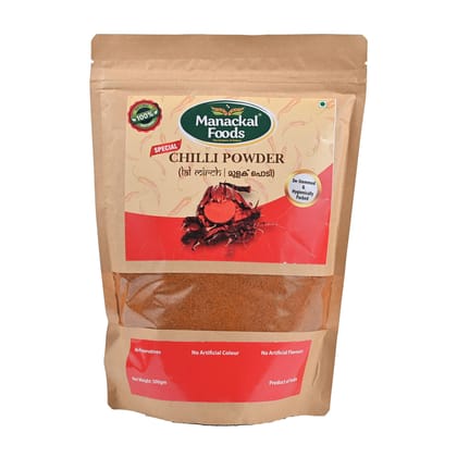 Manackal Foods Special Blend Chilly Powder 500g | Unique Mix of Kashmiri, Piriyan & Red Chillies | Rich Colour & Balanced Heat | Pure & Natural | No Preservatives