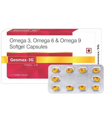 Leeford Geomax-3G Omega Softgel Capsules Pack of 4