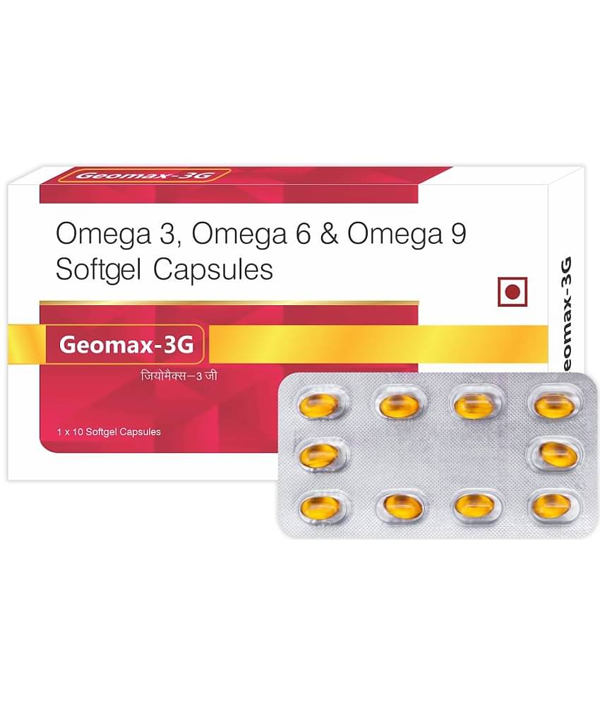 Leeford Geomax-3G Omega Softgel Capsules Pack of 4