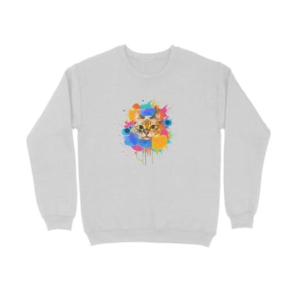 Sweatshirt (Men) - Splishy Splashy Cat (8 Colours)