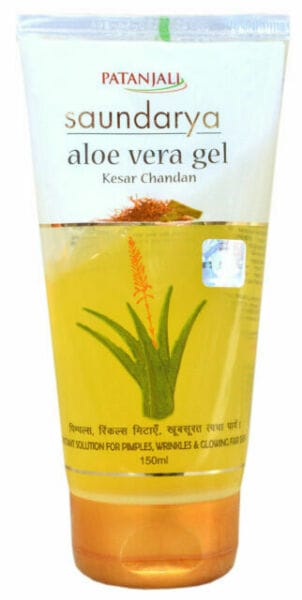 Patanjali Saundarya Aloe Vera Gel With Kesar Chandan, 150 ml