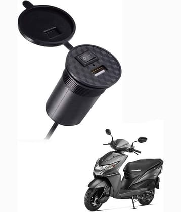 HondaDio Black USB  Bike Charger