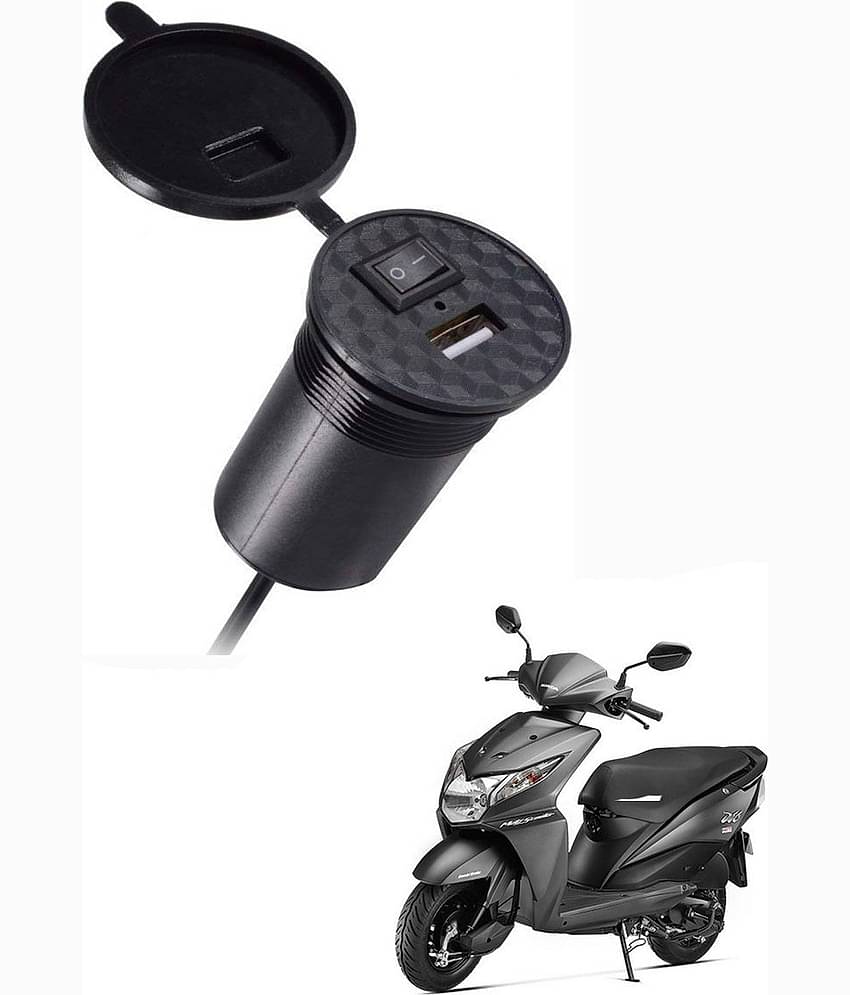 HondaDio Black USB  Bike Charger