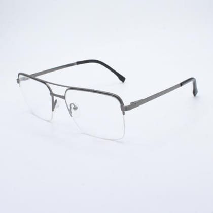 Lensoz Elite X Luxe Half Rim Geometric - Medium - Gunmetal