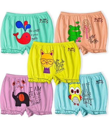 HAP Pack of 5 Cotton Bloomers For Girls ( Multi )
