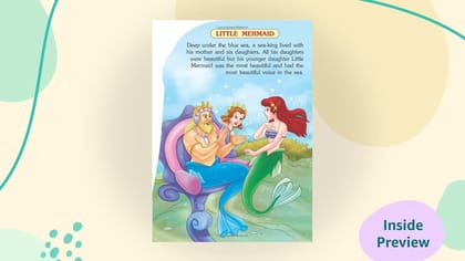 Little Mermaid Fancy Story Shape Board Book for Children Age 3 - 8 Years |12 Pages Board Book (Fancy Story Board-Books) [Board book] Dreamland Publications [Board book] Dreamland Publications