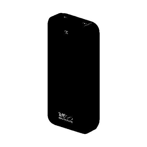 Walta Elite Buddy Pro Digital Advance 10000 Powerbank 10000mAh battery with LED Display, 22.5W, Two Inputs Micro, Type C- Black