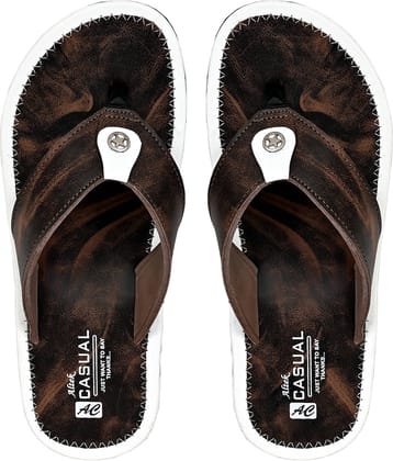 Chappal Wala Brown Men's Thong Flip Flop