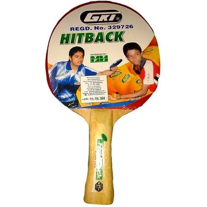GKI Hitback Table Tennis Racquet: Durable and Stylish Ping Pong Paddle for Recreational and Professional Play (Packing - 1 Unit) by Total Sporting And Fitness Solutions Pvt Ltd