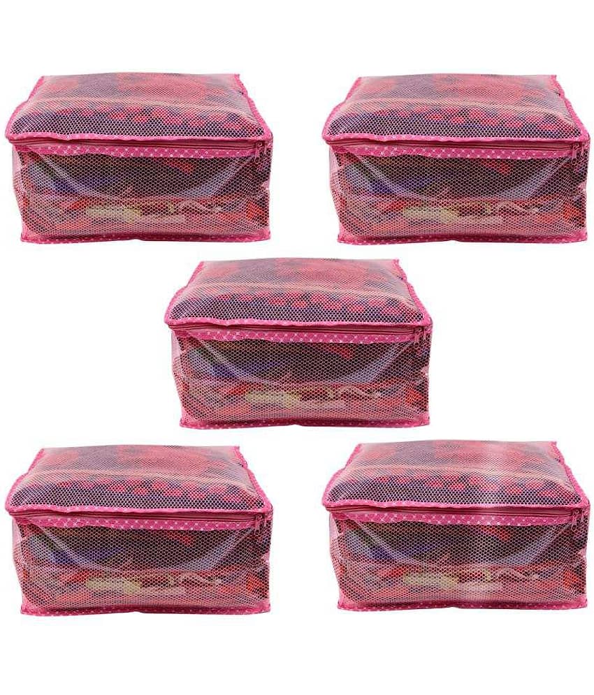 RAJA Pink Saree Covers - 5 Pcs