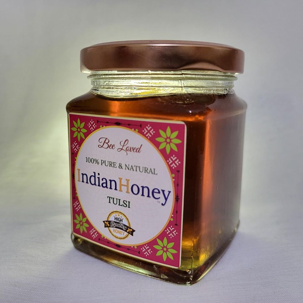 IndianHoney Tulsi Honey A Natural, Aromatic Infused With The Rich Flavor Earthy Freshness