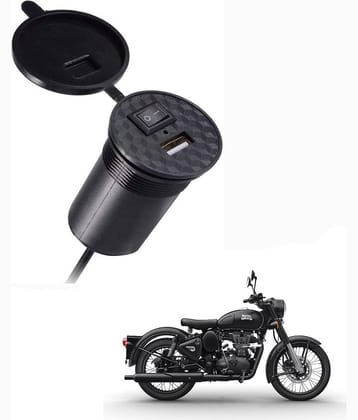 Royal EnfieldClassic 350 Black USB  Bike Charger