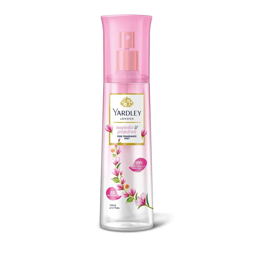 Yardley London Fine Fragrance Mist – Magnolia & Grapefruit, 140 ml
