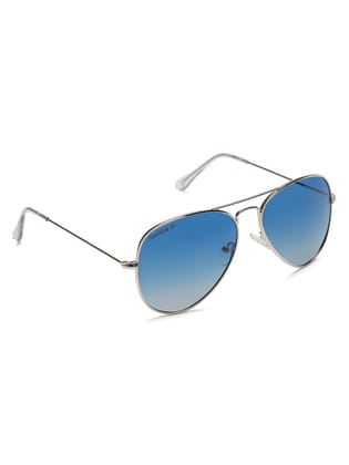 SUNNIES Unisex Blue Gradient Aviator TAC Polarized Full Rim Metal Frame UV400 Protection Sunglass-SUNNIES-020-C4