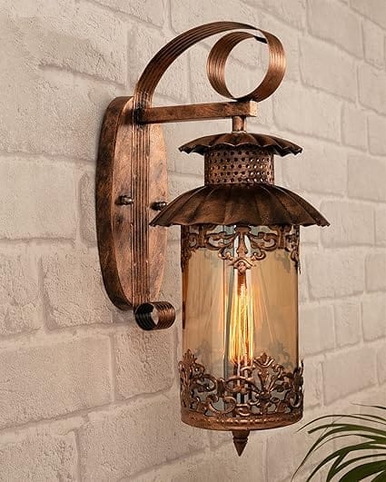Rustic Cylinder Wall Lamp – Antique Wall Light for Living Room & Home Decor - Electricals | Buy online on ZillyBuy