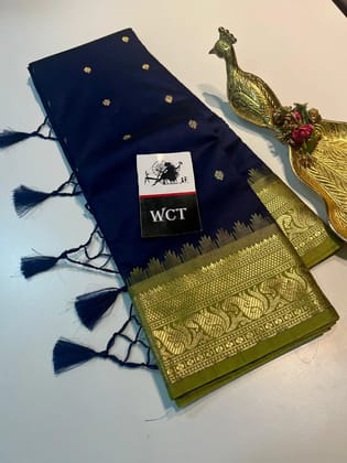 Elegant Georgette Saree with Floral Print Border