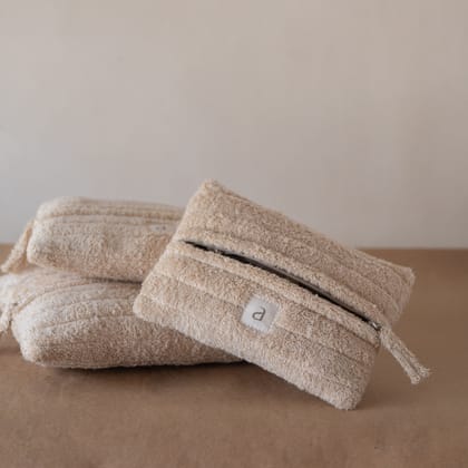 Cloud Rectangle Pouches-Medium / Wheat