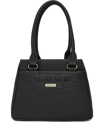 Fostelo Black P.U. Shoulder Bag