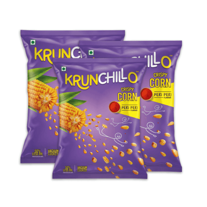 Krunchillo Crispy Corn Peri Peri, 30 gm - Pack of 6