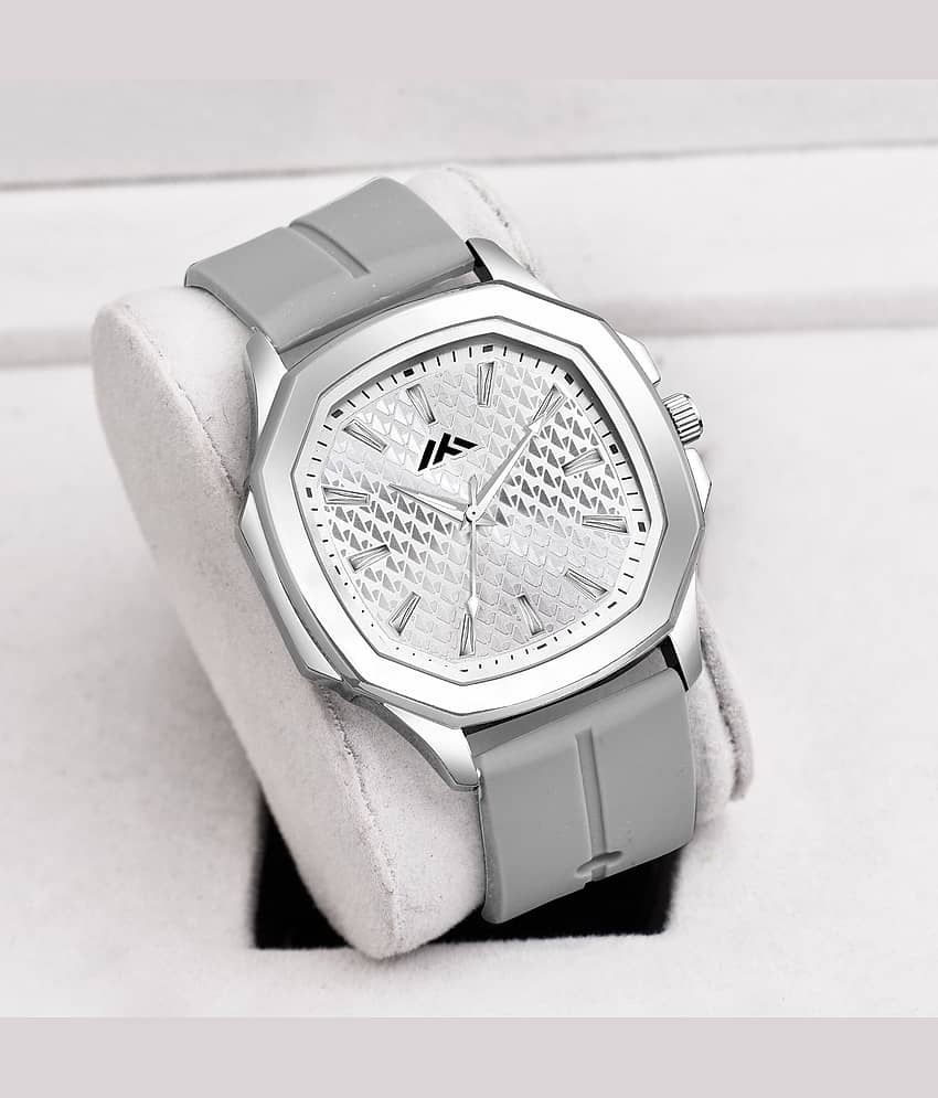 Shivark Light Grey Silicon Analog Men's Watch