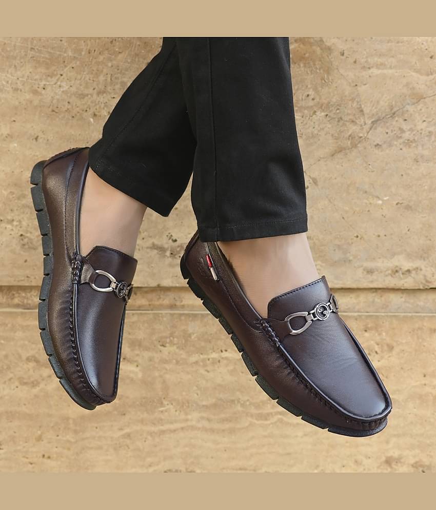 POS Planet of Shoes Brown Men's Korean Shoes