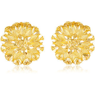 Wedding and Party wear South Screw back Jhumki Earring for Women and Girls  -VFJ1458ERG