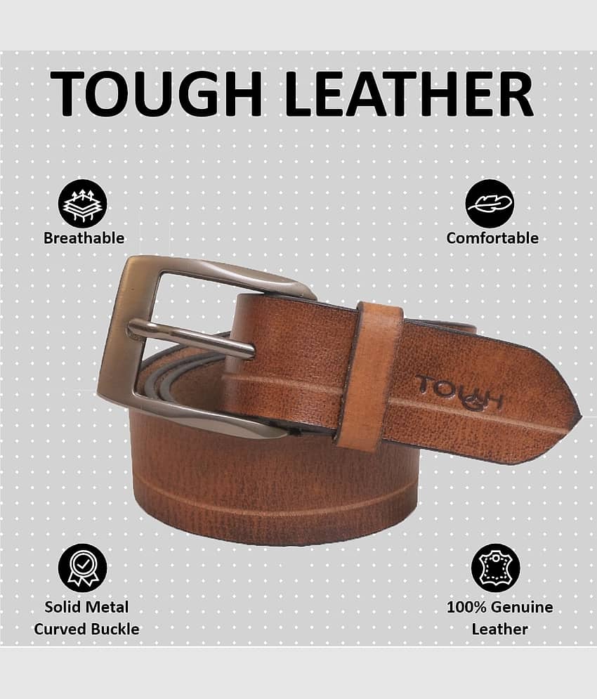 Tough - Tan Leather Men's Formal Belt ( Pack of 1 )