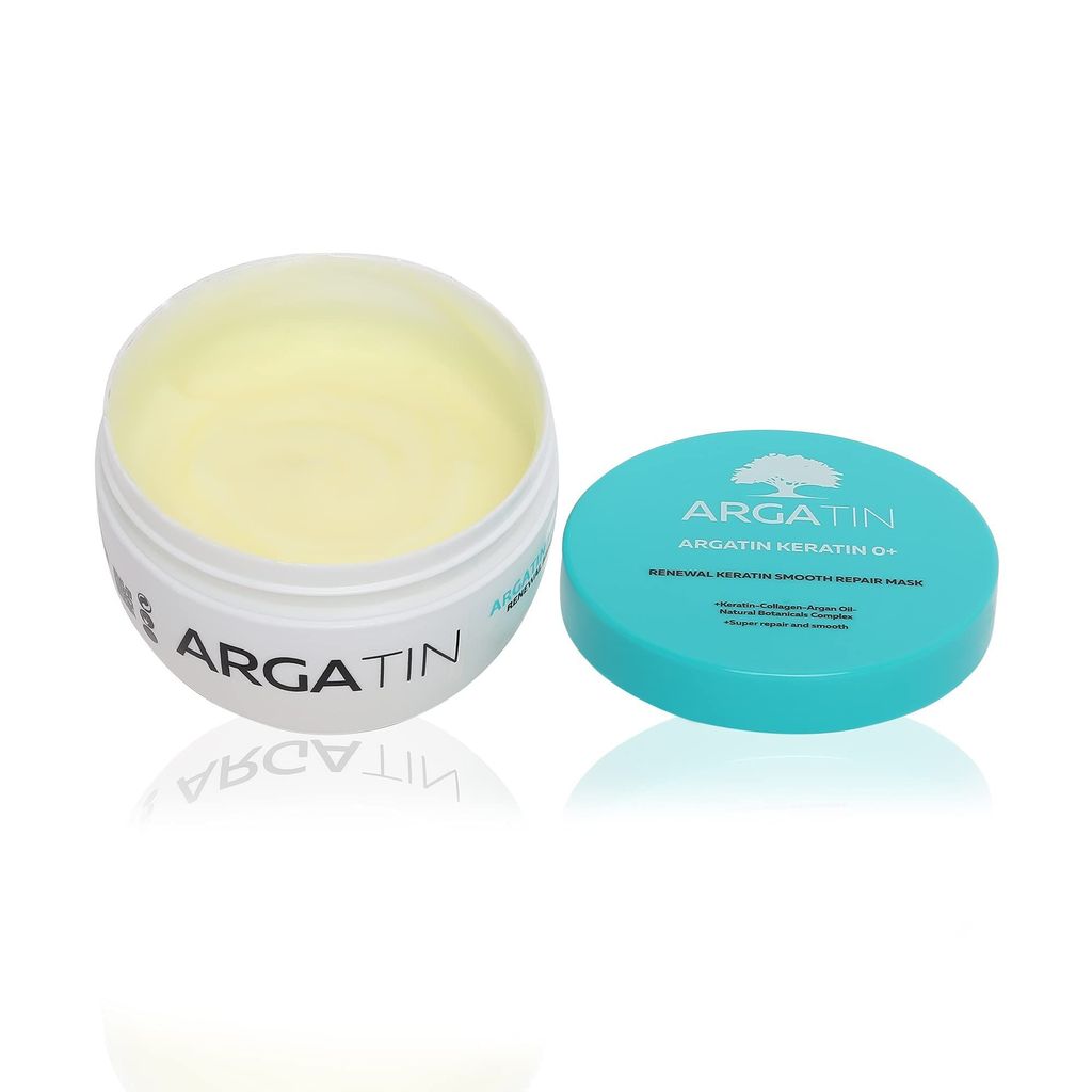 Argatin Keratin O+ Smooth Repair Hair Mask 250Ml | For Smoothening, Straightening, Hair Thickness | Nourishes Dry, Damaged & Frizzy Hair 250Ml