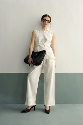 Massimo Co-ord Set: Ivory-XS