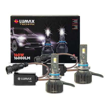 Lumax LED Auto Lamp 9005 12V, 160W Kit | High Intensity |Safe Beam | IP67 Waterproof | Plug & Play Installation