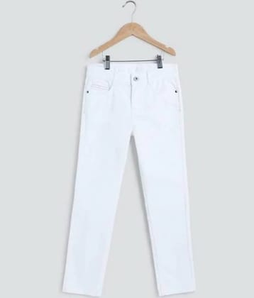 ICONIC ME Pack of 1 Boys 100% Cotton Jeans ( White )