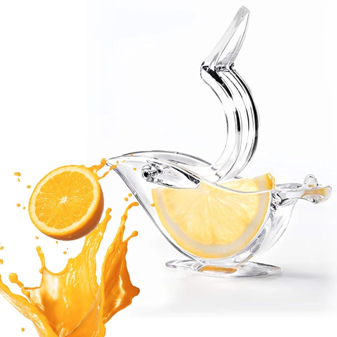 DHRUVINSRI Transparent Boat Shape Lemon Squeezer | Non-Toxic, Safe, and Simple to Use |for Citrus | Pack of 1
