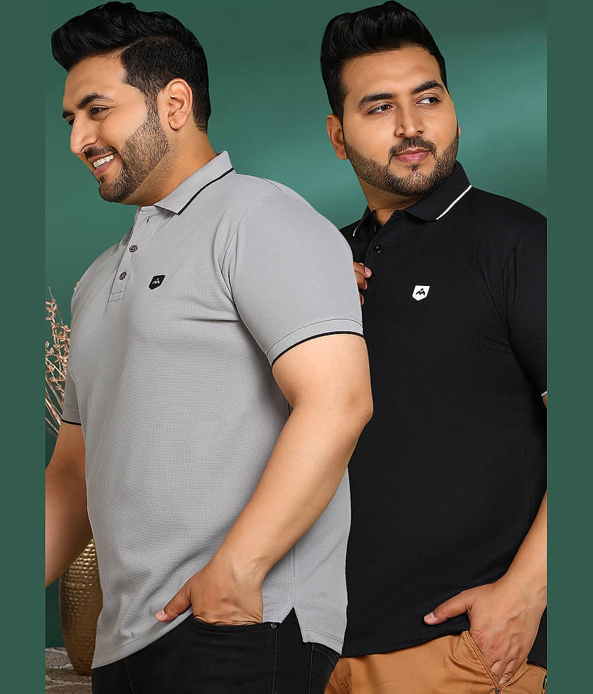 ADWYN PETER Men 100% Cotton Regular Fit Solid T-Shirt ( Multicolor9 )