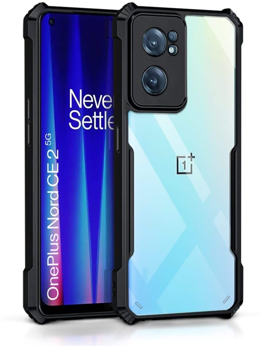 PLUGTECH Slim Shockproof Case | Matte Black Soft | Drop Protection | Precise Cutouts | Premium Mobile Cover for Oneplus Nord CE2