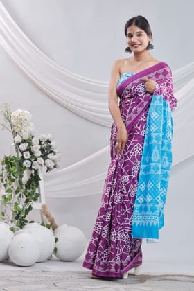 Cotton 92*80 Mulmul Saree