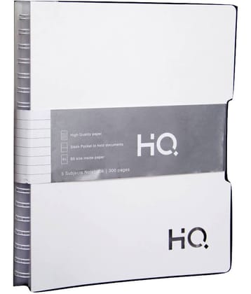 HQ Single Subject Book (17cm x 25cm)– B5 Size – 160 pages WHITE