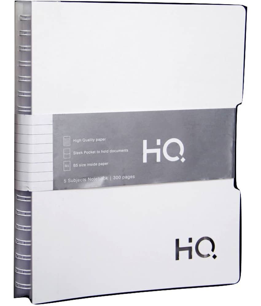 HQ Single Subject Book (17cm x 25cm)– B5 Size – 160 pages WHITE